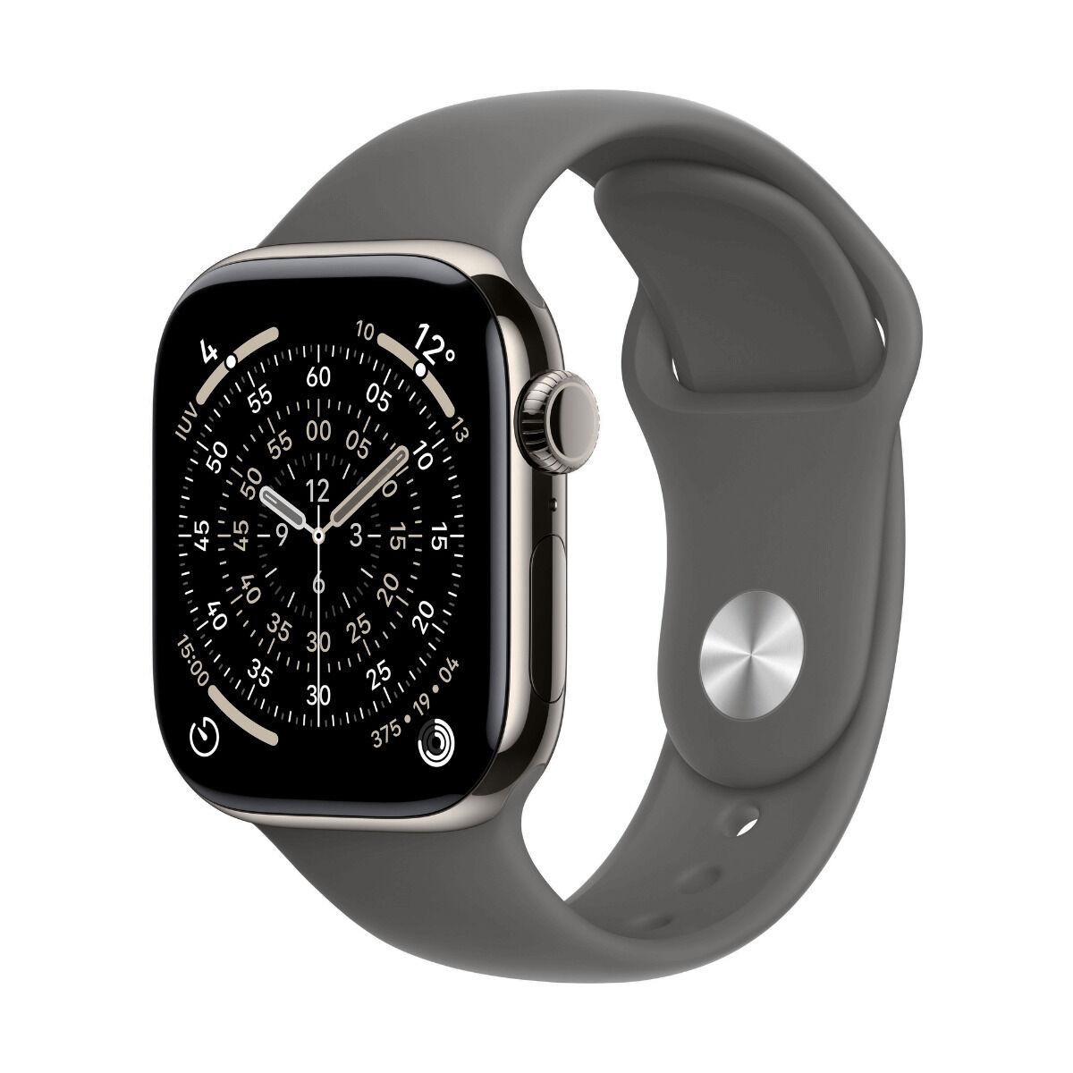 Apple Watch Series 11 GPS + Cellular 46 mm - grå titanium, 1,96" billede