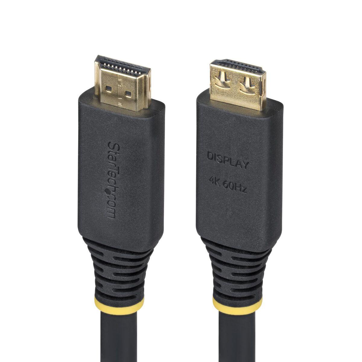 Startech HDMI2-CABLE-GRIP-15M HDMI-kabel 4K 60 Hz - Sort billede