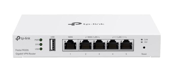 TP-Link Festa FR205 gigabit VPN-router - hvid