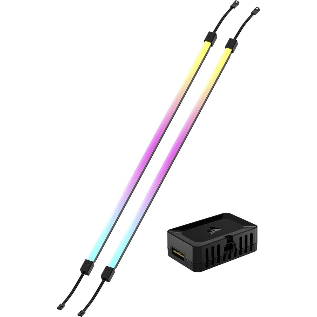 Corsair iCUE LINK LS430 Aurora LED-lysbånd - 43 cm, multicolor (2 stk.)