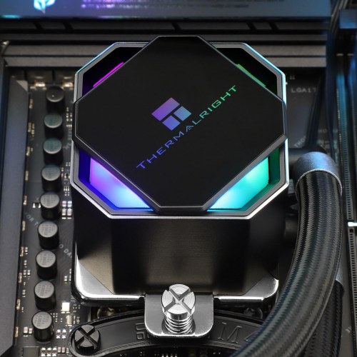 Thermalright Frozen Prism 360 Black - 360 mm AIO CPU-køler, 3×120 mm