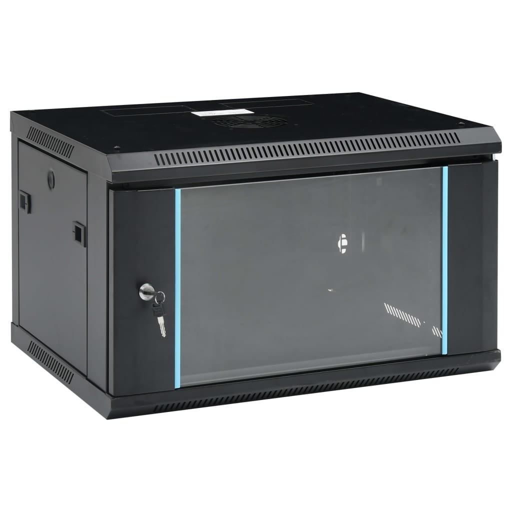 Væghængt netværksskab 6U 19" IP20 600x450x375 mm