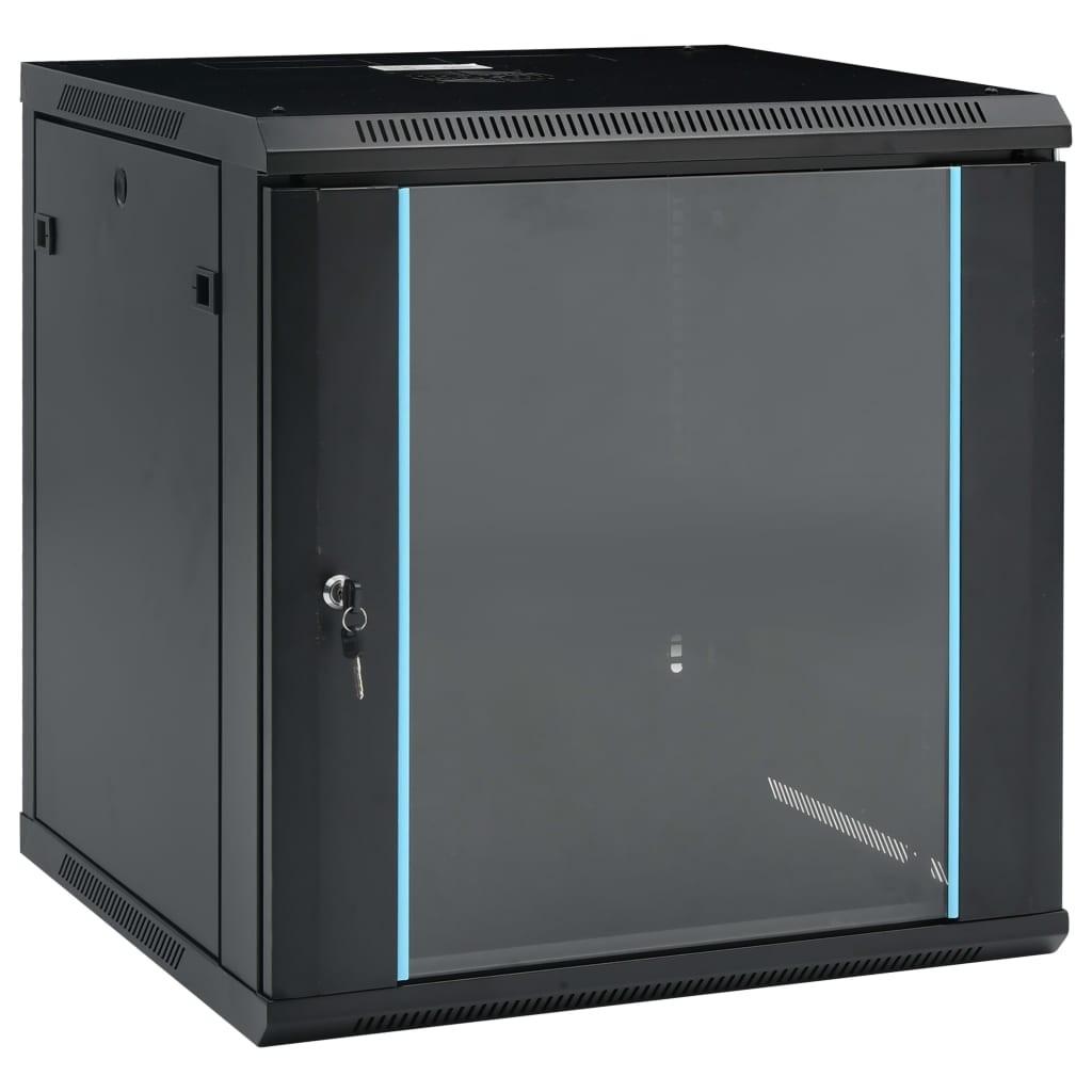 Væghængt netværksskab 12U IP20 19" 600x600x640 mm
