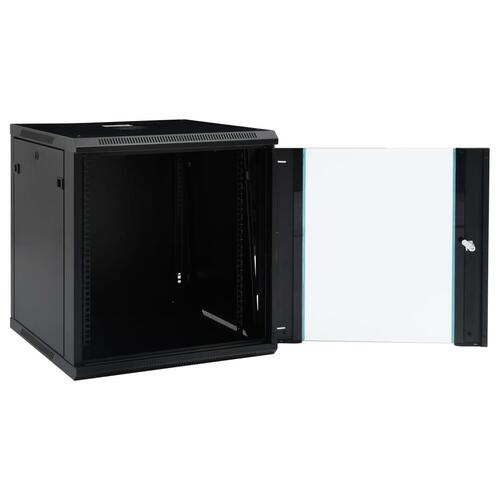 Væghængt netværksskab 12U IP20 19" 600x600x640 mm