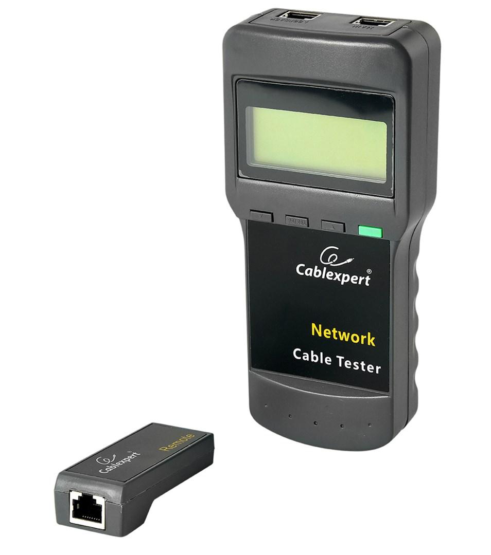 Gembird NCT-31 digital netværkskabeltester - sort billede