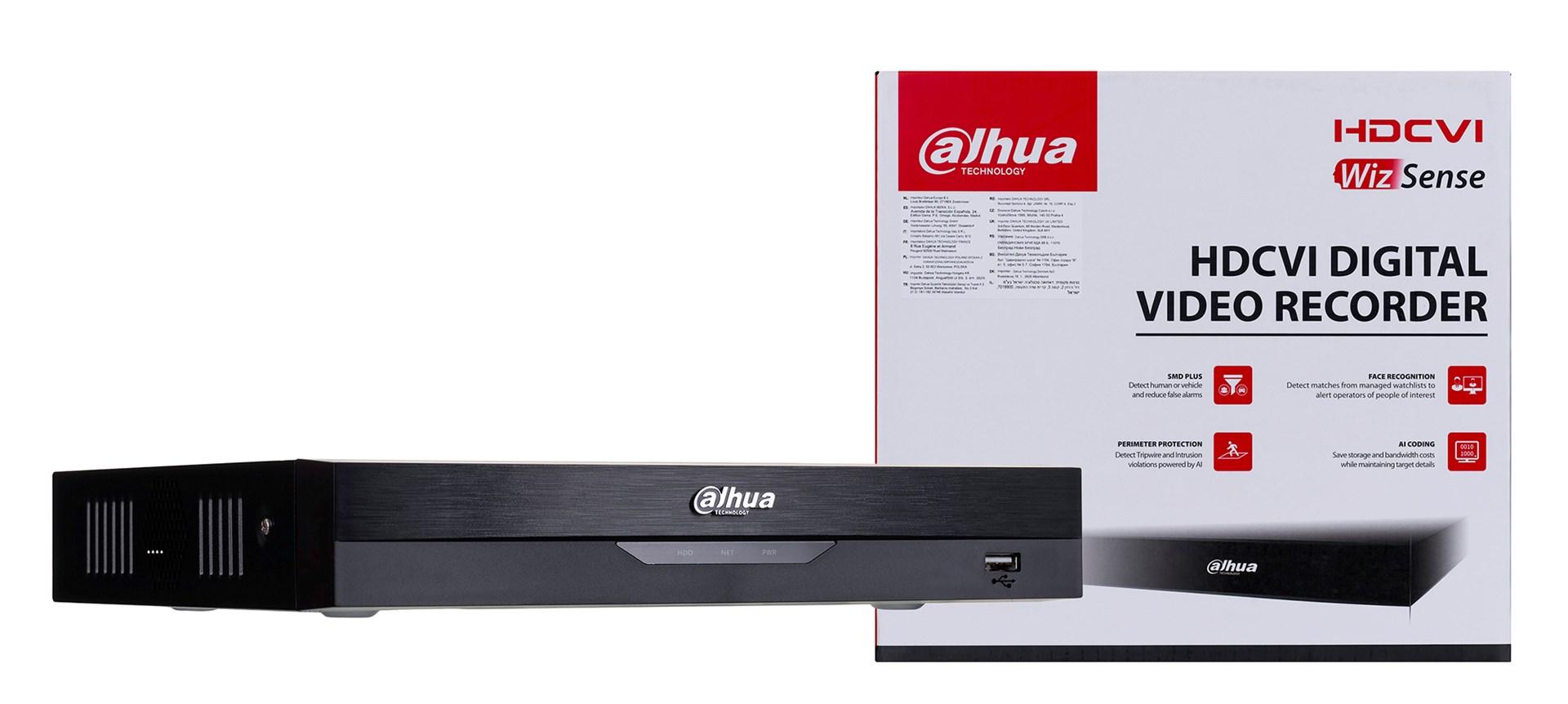 Dahua XVR5104HS-4KL-I3 HDCVI videoptager – 4 kanaler, sort billede