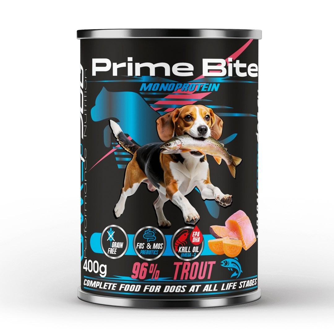 GAME DOG Prime Bite Monoprotein – Ørred med sød kartoffel vådfoder til hund – 400 g billede