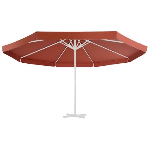 Udskiftningsdug til parasol 500 cm - terracotta