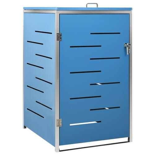Enkelt skraldespandsskjuler 69x77,5x112,5 cm rustfrit stål