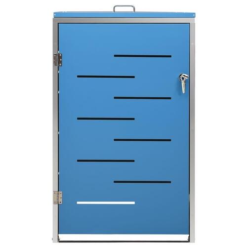 Enkelt skraldespandsskjuler 69x77,5x112,5 cm rustfrit stål