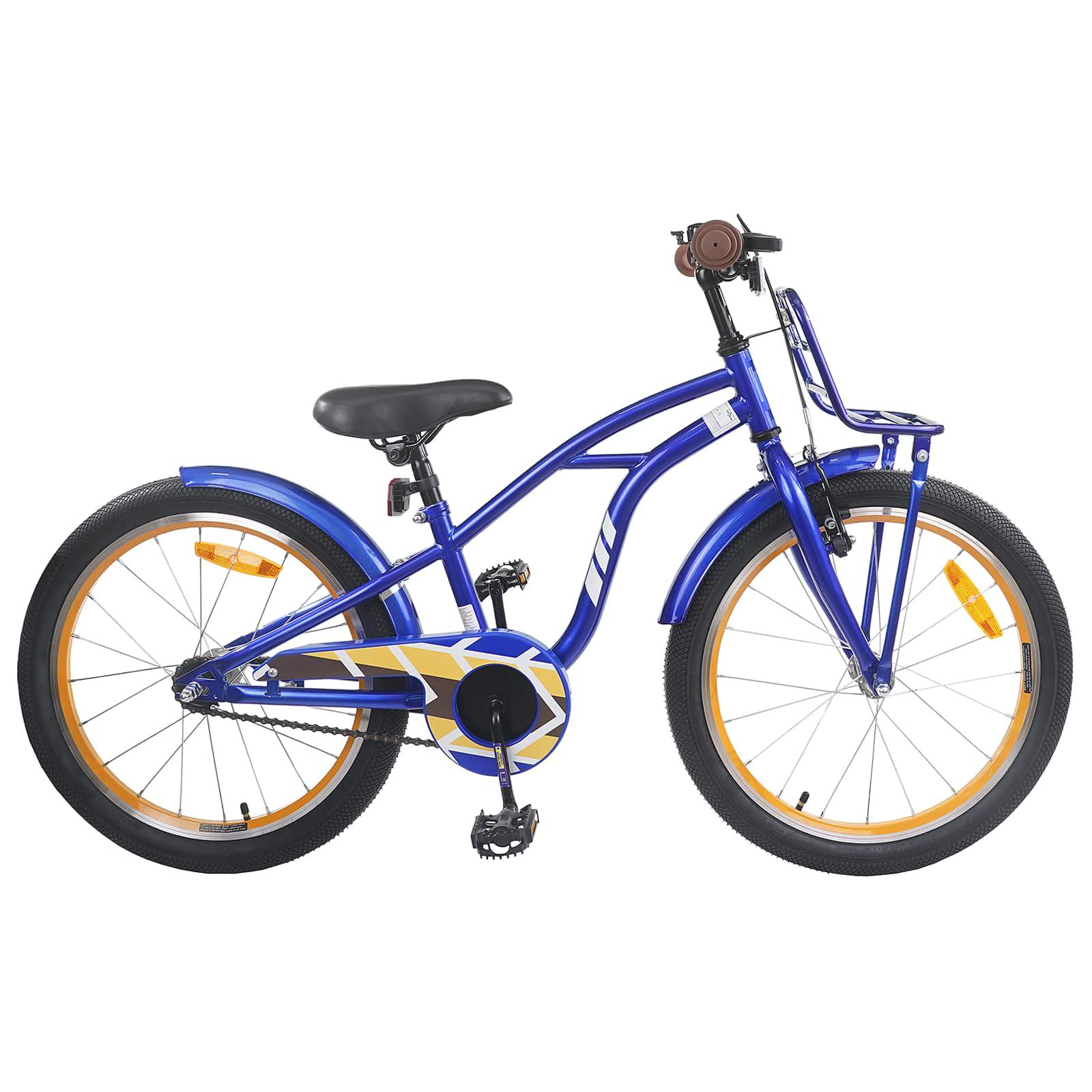 Børnecykel 20 tommer til børn i alderen 6-11 år Mørk blå billede