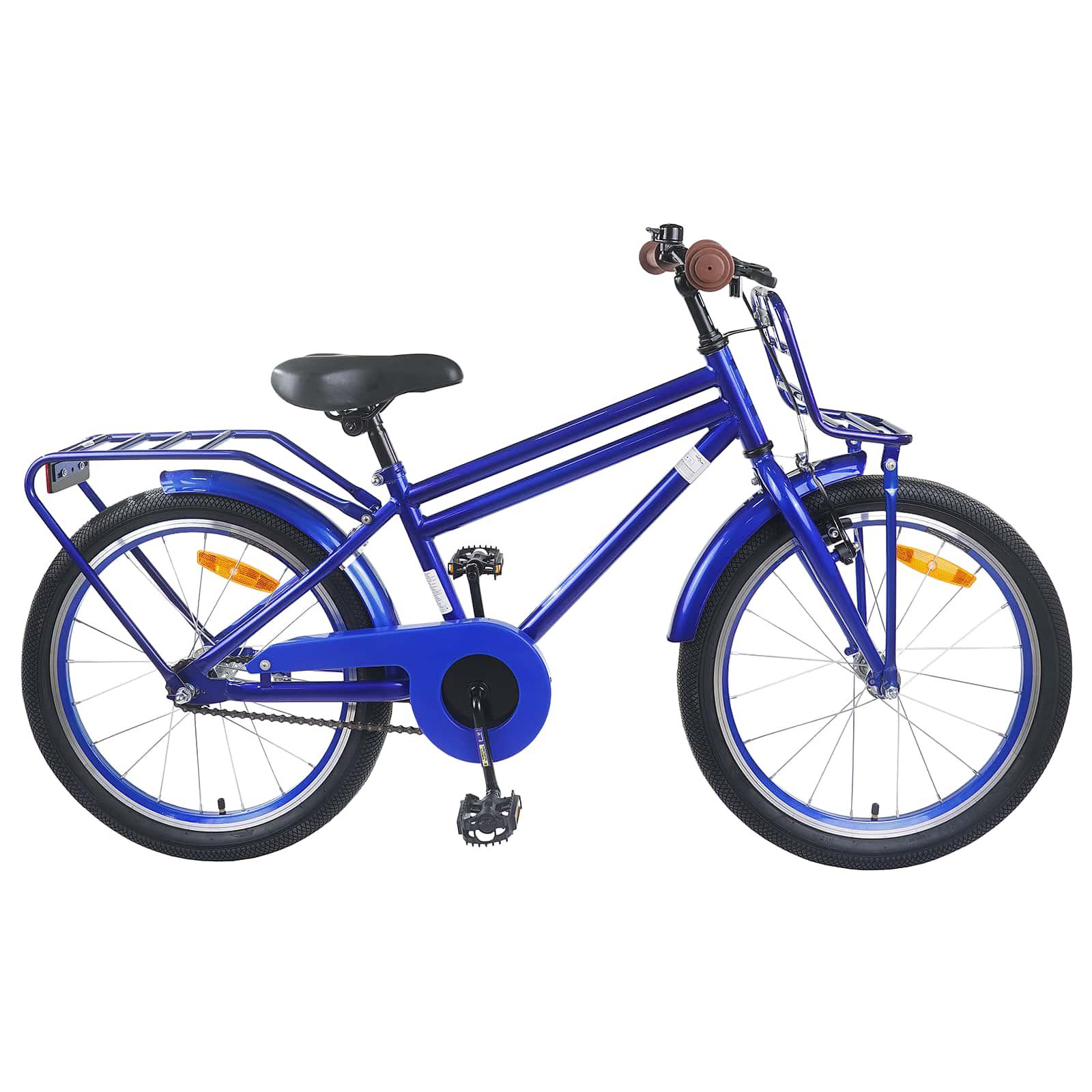 Børnecykel 20 tommer til børn i alderen 6-11 år Mørk blå billede