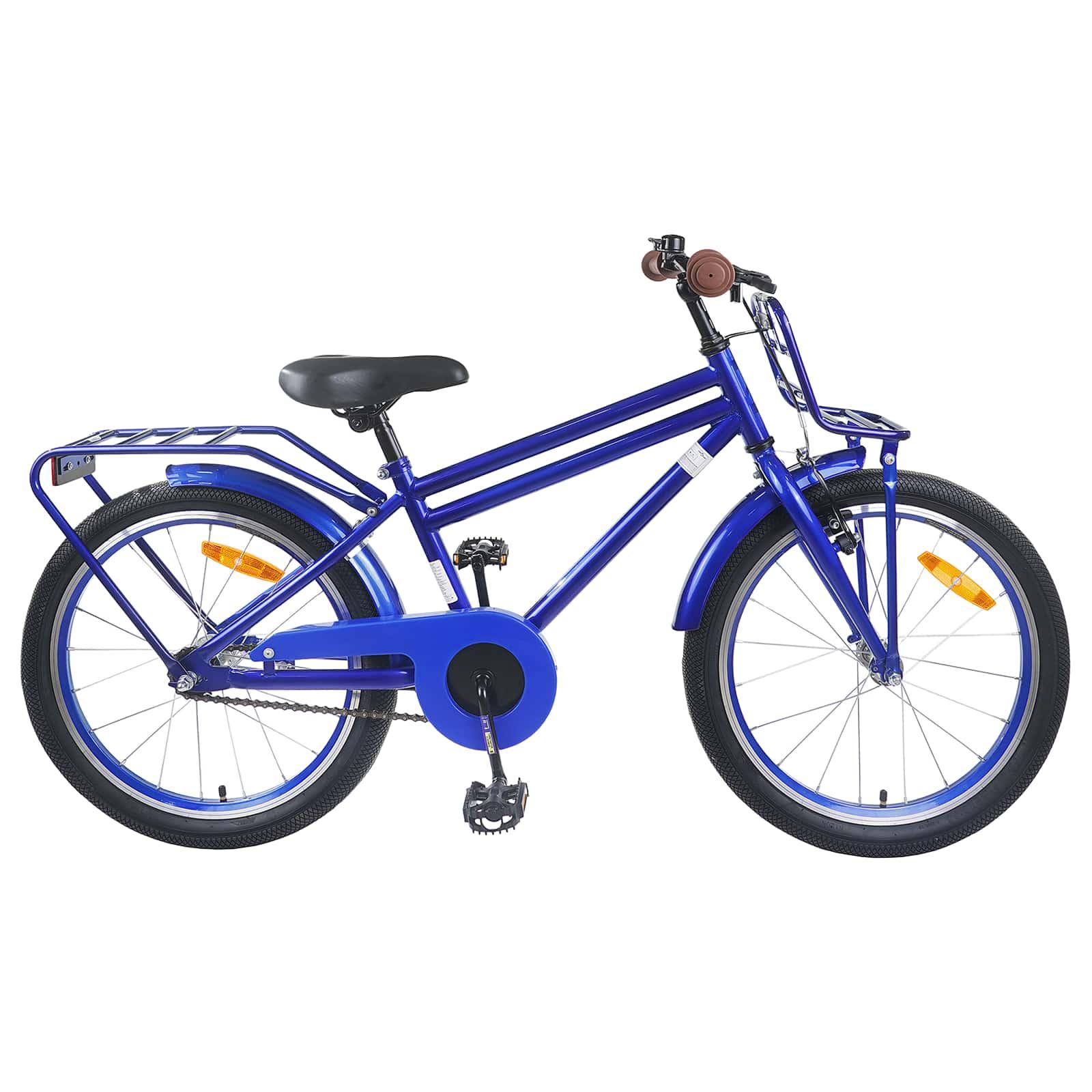 Børnecykel 20 tommer til børn i alderen 6-11 år Mørk blå billede