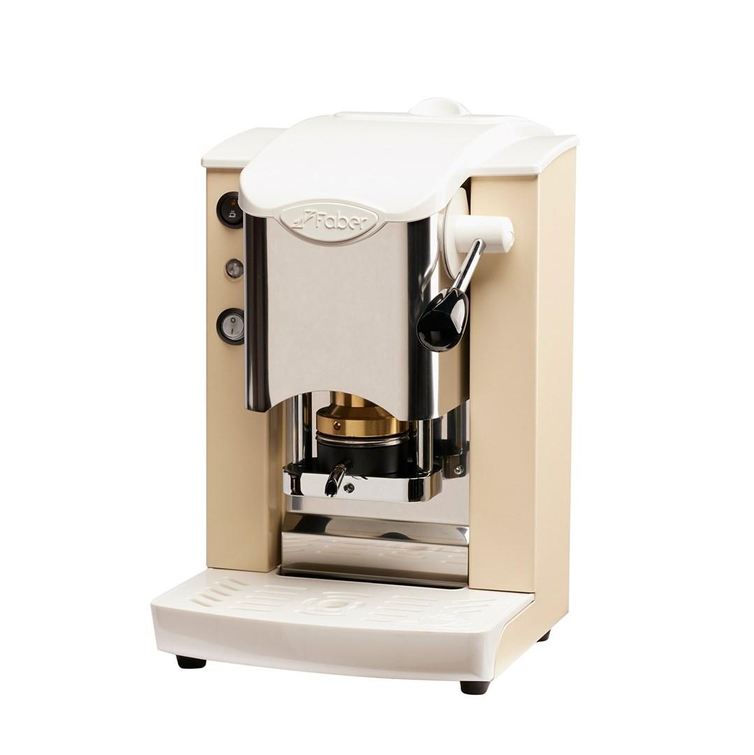 Faber Coffee Maker Slot Inox ESE Pad - Ivory White espressomaskine billede