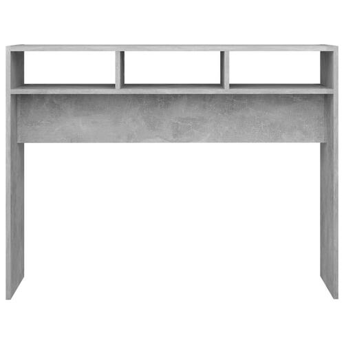 Konsolbord 105x30x80 cm spånplade betongrå