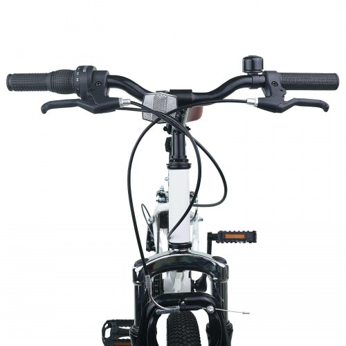 Kids Mountain Bike 24 tommer 6-Speed til 8-12 år Hvid