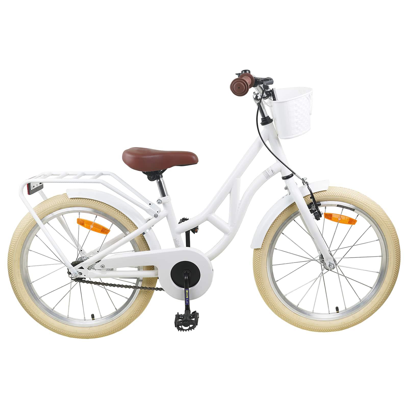 Børnecykel 24 tommer til 8-12 år Hvid billede