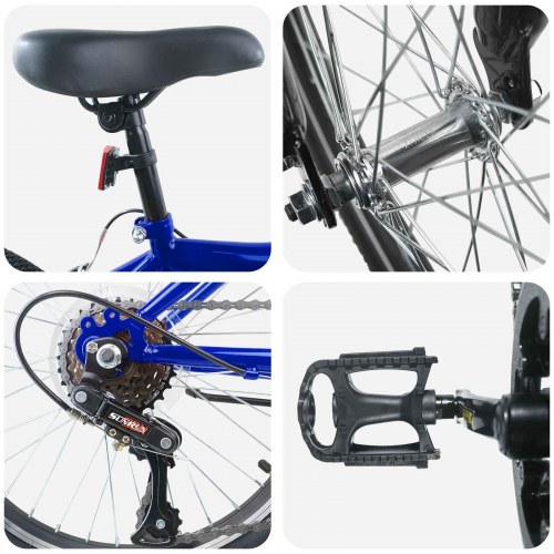 Børnecykel 20 tommer 6-Speed til børn i alderen 6-11 år