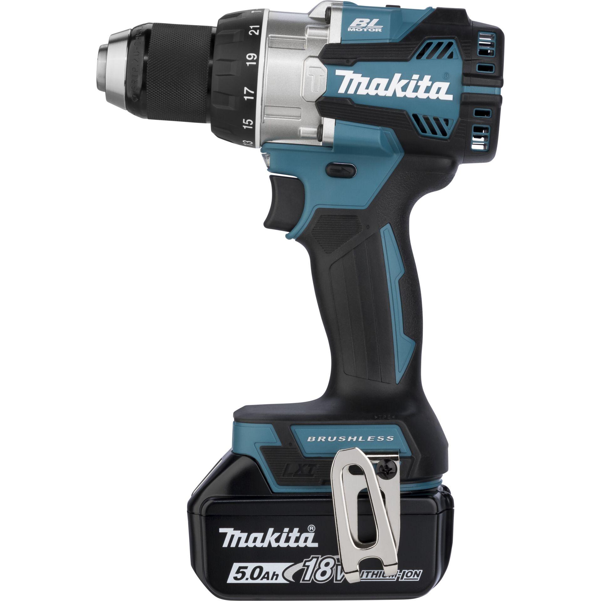 Makita DHP489RTJ 18V LXT slagboremaskine - 2×5,0 Ah