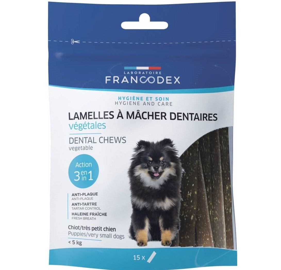 FRANCODEX Dental Strips XS – tandpleje tyggeben til små hunde, 15 stk billede