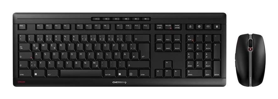 Cherry STREAM Desktop - trådløst tastatur og mus, QWERTZ (tysk), sort billede