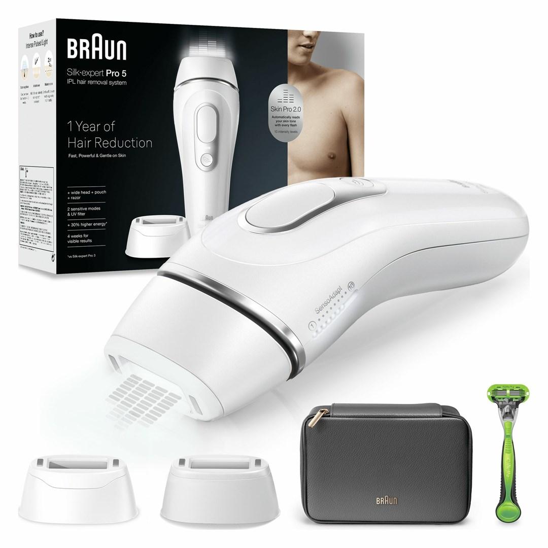 Braun Silk‑expert Pro 5 PL5145 IPL hårfjerner - Hvid billede