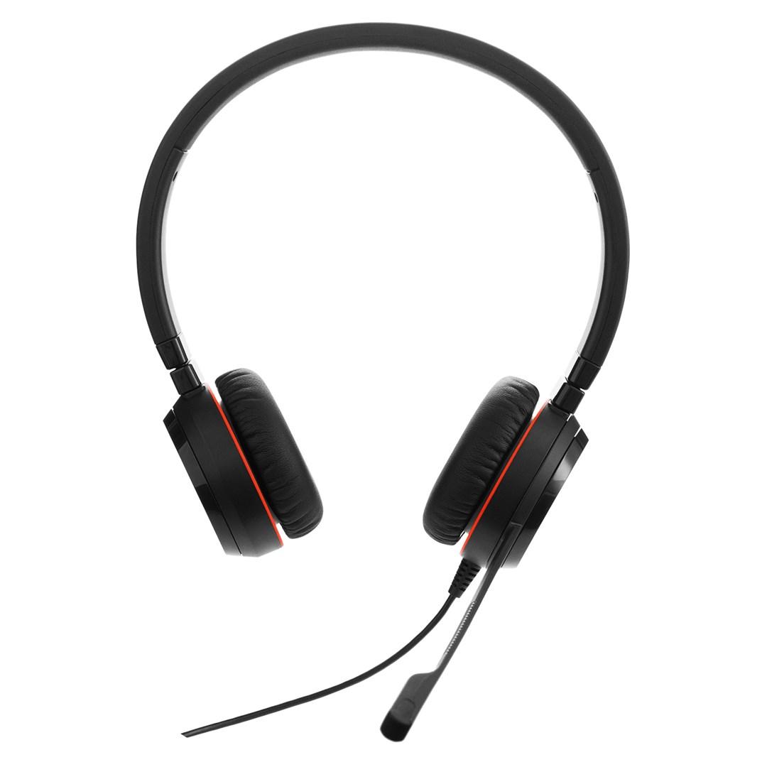 Jabra Evolve 20 SE kablet headset med USB-C/USB-A til kontor og callcenter - sort