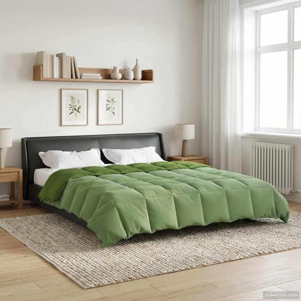 Sommer dyne Quilting Grøn 220 x 240 cm Mikrofiber billede