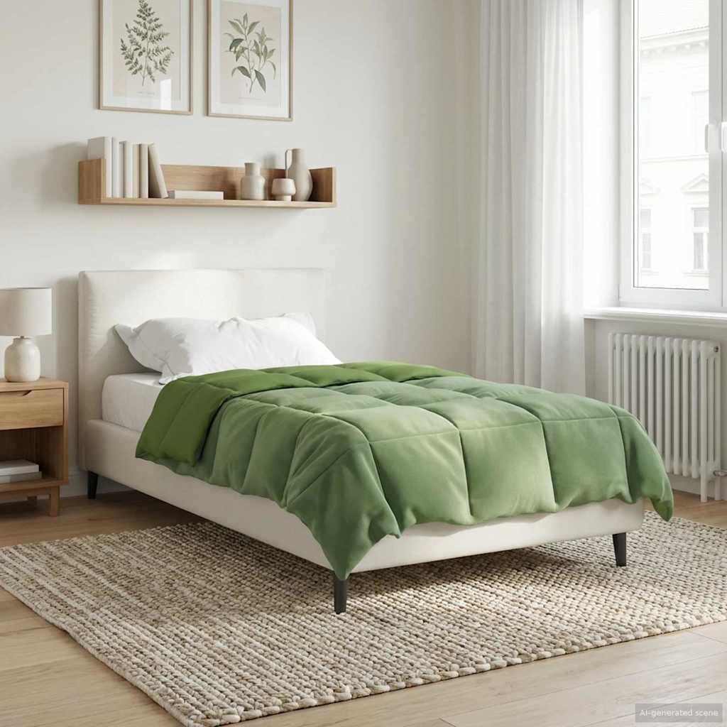 Sommer dyne Quilting Grøn 135 x 220 cm Mikrofiber billede