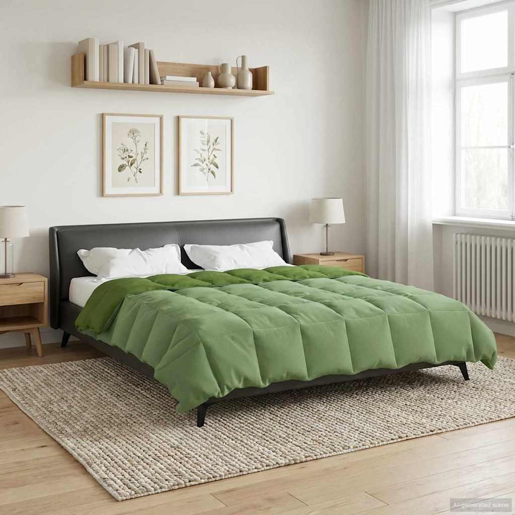 Sommer dyne Quilting Grøn 200 x 240 cm Mikrofiber billede