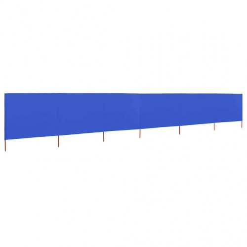 6-panels læsejl 800 × 160 cm - stof, azurblå