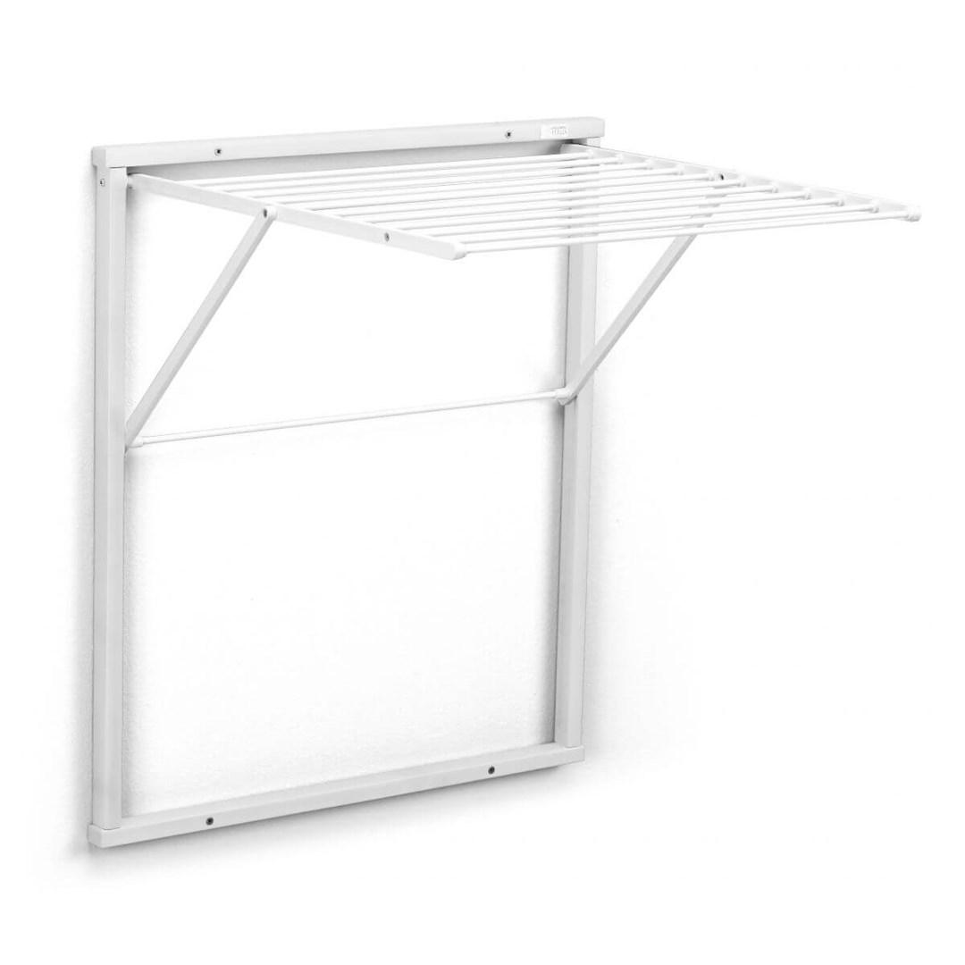 KESPER KLEDY vægmonteret tørrestativ - 80 × 69 cm, hvid billede