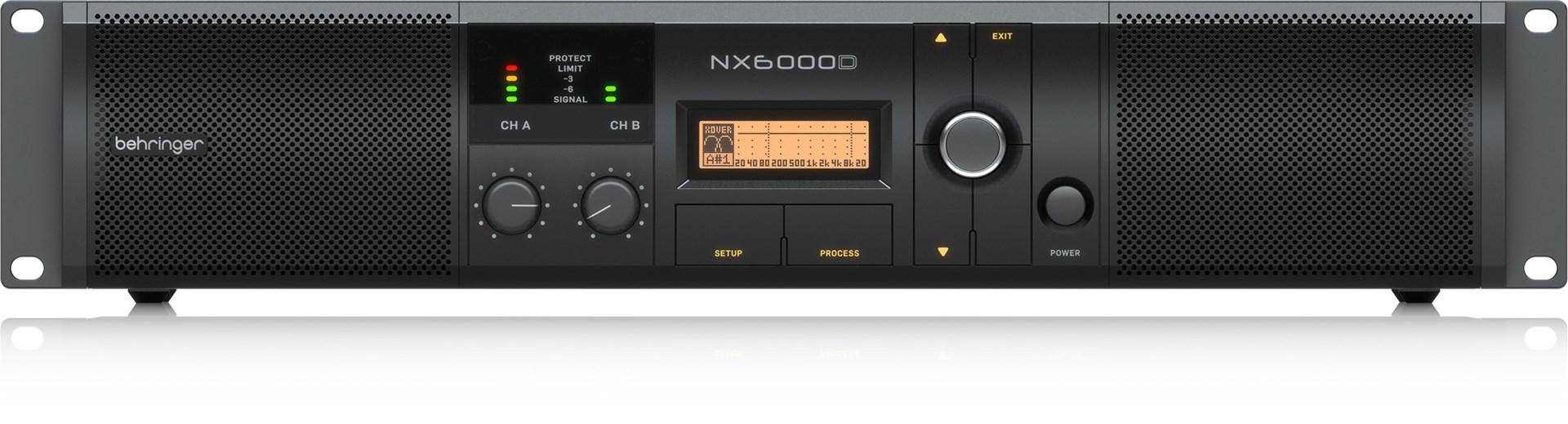 Behringer NX6000D - 2-kanals klasse D forstærker, sort billede