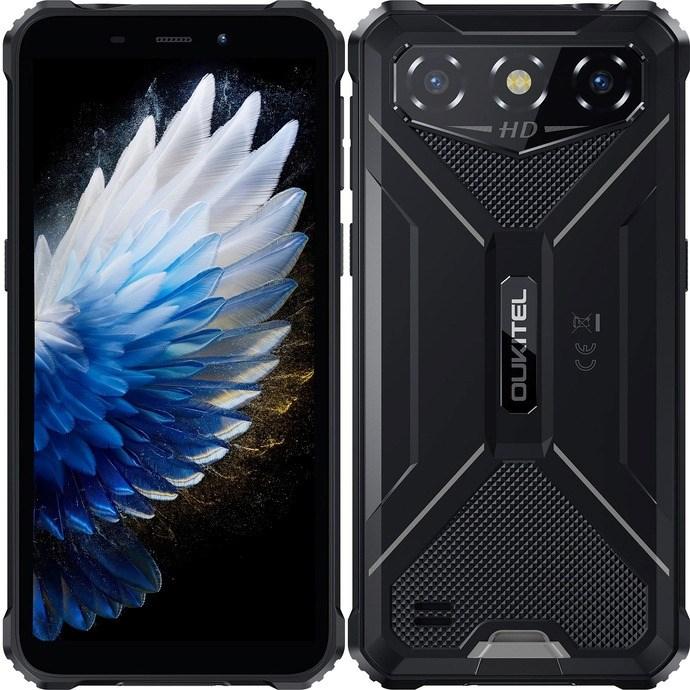 OUKITEL G3 6,0" 4G smartphone - 4/128 GB, Dual SIM, Android 14, 6.300 mAh - Sort billede