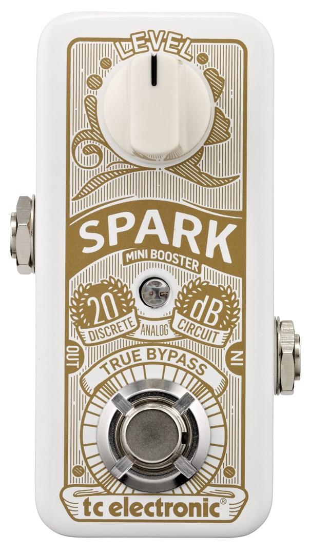 TC Electronic Spark Mini – boost-pedal, hvid billede