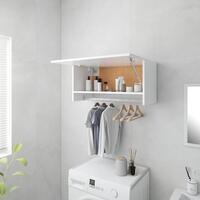 Garderobe 70x32,5x35 cm spånplade hvid