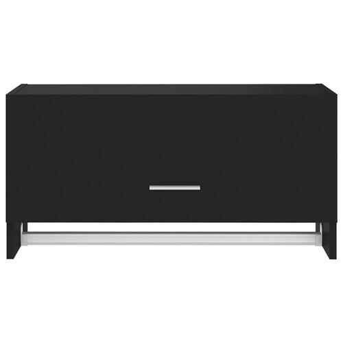 Garderobe 70x32,5x35 cm spånplade sort