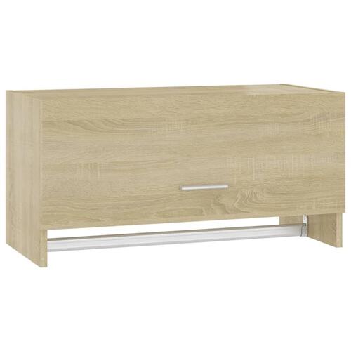 Garderobe 70x32,5x35 cm spånplade sonoma-eg
