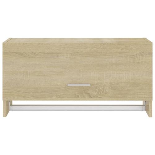 Garderobe 70x32,5x35 cm spånplade sonoma-eg