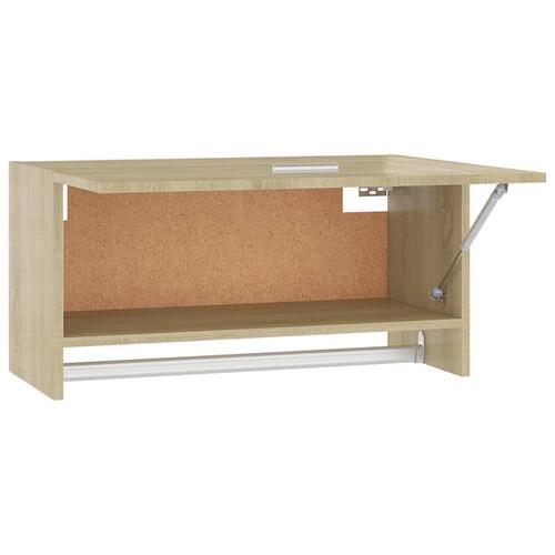 Garderobe 70x32,5x35 cm spånplade sonoma-eg