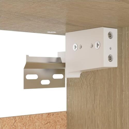 Garderobe 70x32,5x35 cm spånplade sonoma-eg