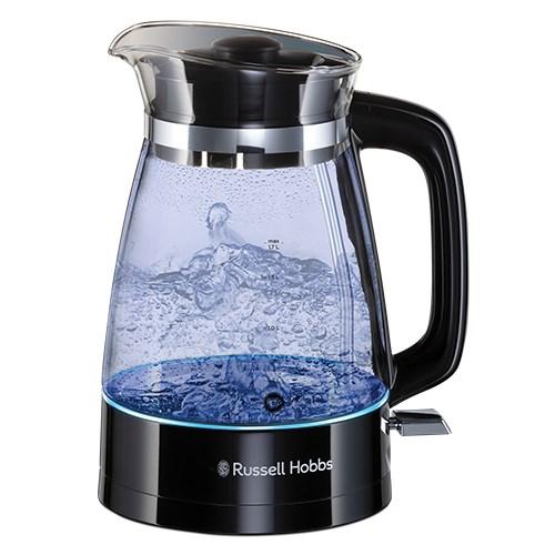 Russell Hobbs 26080-70 elkedel - 1,7 l, 2.400 W - sort/transparent glas
