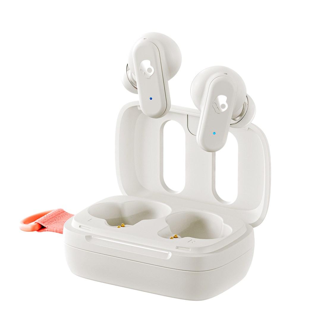 Skullcandy Dime 3 true wireless in-ear høretelefoner med Bluetooth 5.3 og ladeetui - Ivory