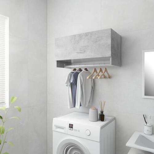Garderobe 70x32,5x35 cm spånplade betongrå