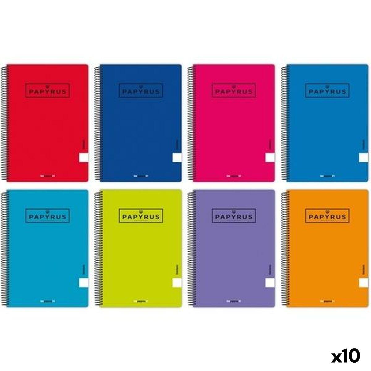 Papyrus 01-UNICLASIC notesbog A5, spiral - 80 ark (5-pak) billede