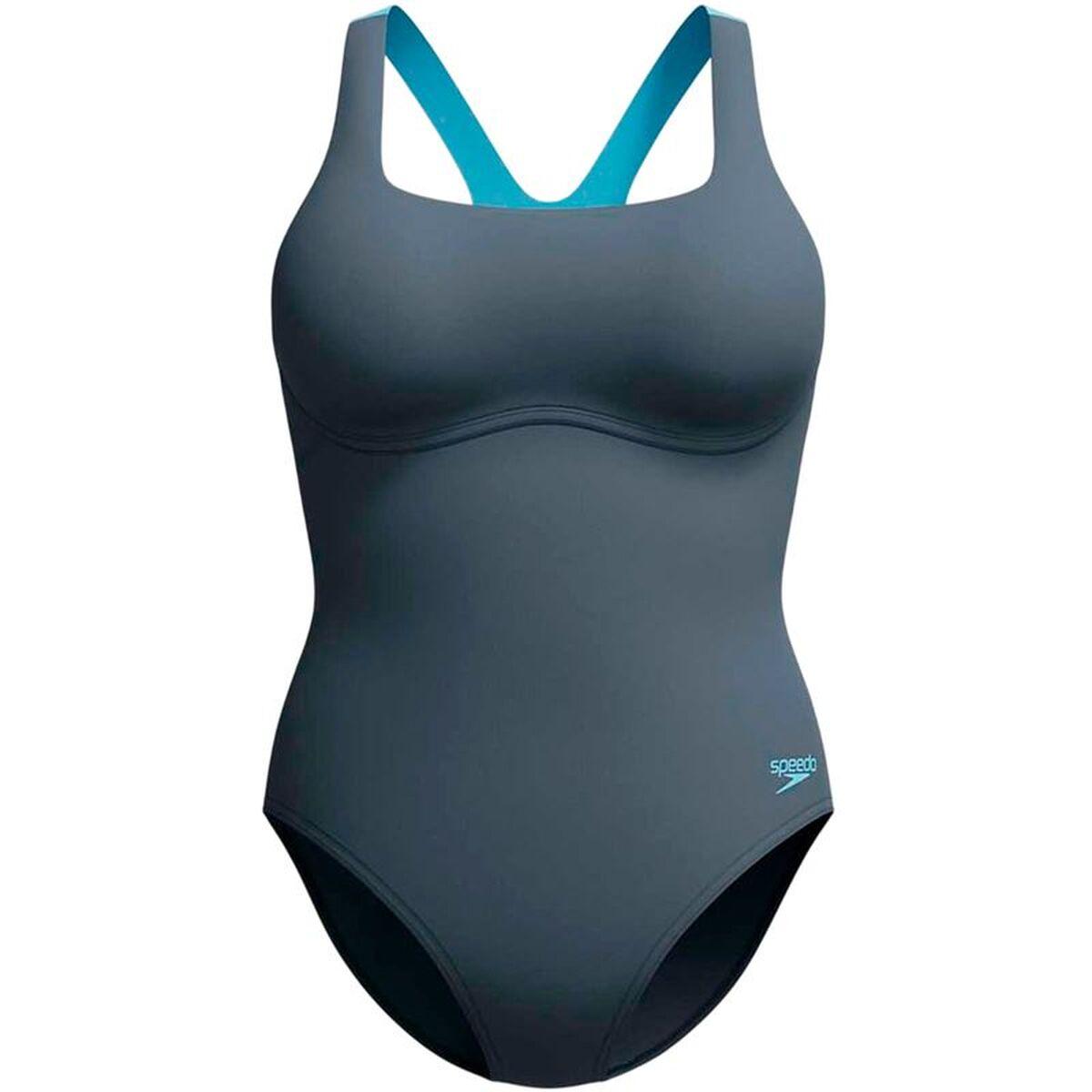 Speedo Flex Band badedragt til damer - grå, str. 38 billede