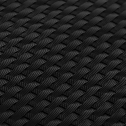 Altanafskærmning i polyrattan 1000 × 100 cm - sort