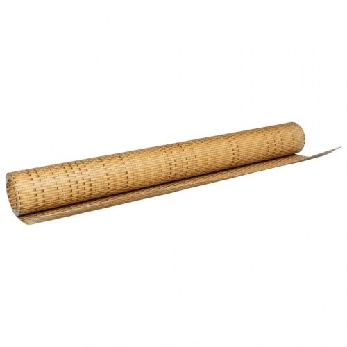Altanafskærmning 600 × 80 cm i polyrattan - lysebrun
