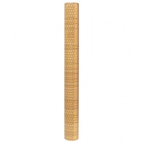 Altanafskærmning i polyrattan 500 × 90 cm - lysebrun