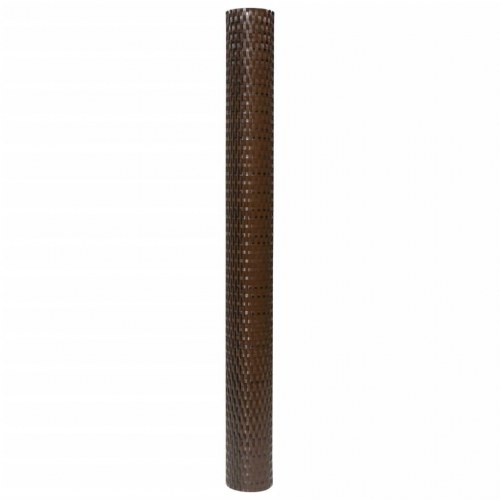 Altanafskærmning 500 × 90 cm i polyrattan - brun/sort